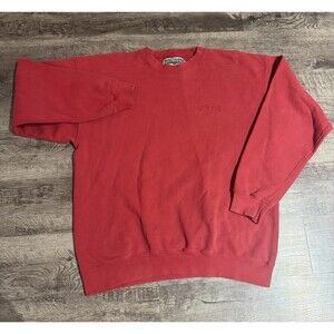 Vintage 90s Levi’s Strauss & Co Red Crewneck Sweatshirt Made USA Large
